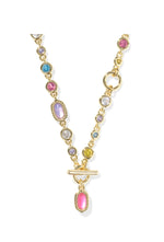 Load image into Gallery viewer, Mini Elisa Abbie Multi Mix Gold Strand Necklace

