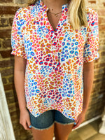 Load image into Gallery viewer, Sutton Wild Safari Michelle McDowell Blouse
