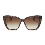 Load image into Gallery viewer, Becky II - Leopard Tortoise Brown Gradient Diff Sunglasses
