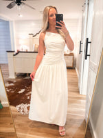 Load image into Gallery viewer, Heaven Sent Ivory Drop Waist Maxi Dress
