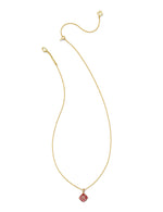 Load image into Gallery viewer, Dira Pink Crystal Pendant Gold Necklace
