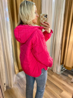 Load image into Gallery viewer, In Good Faith Pink Quilted Hooded Pullover
