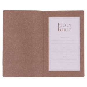 KJV Bible Gift & Award Faux Leather, Tan