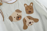 Load image into Gallery viewer, Green Dog Applique Bubble Romper
