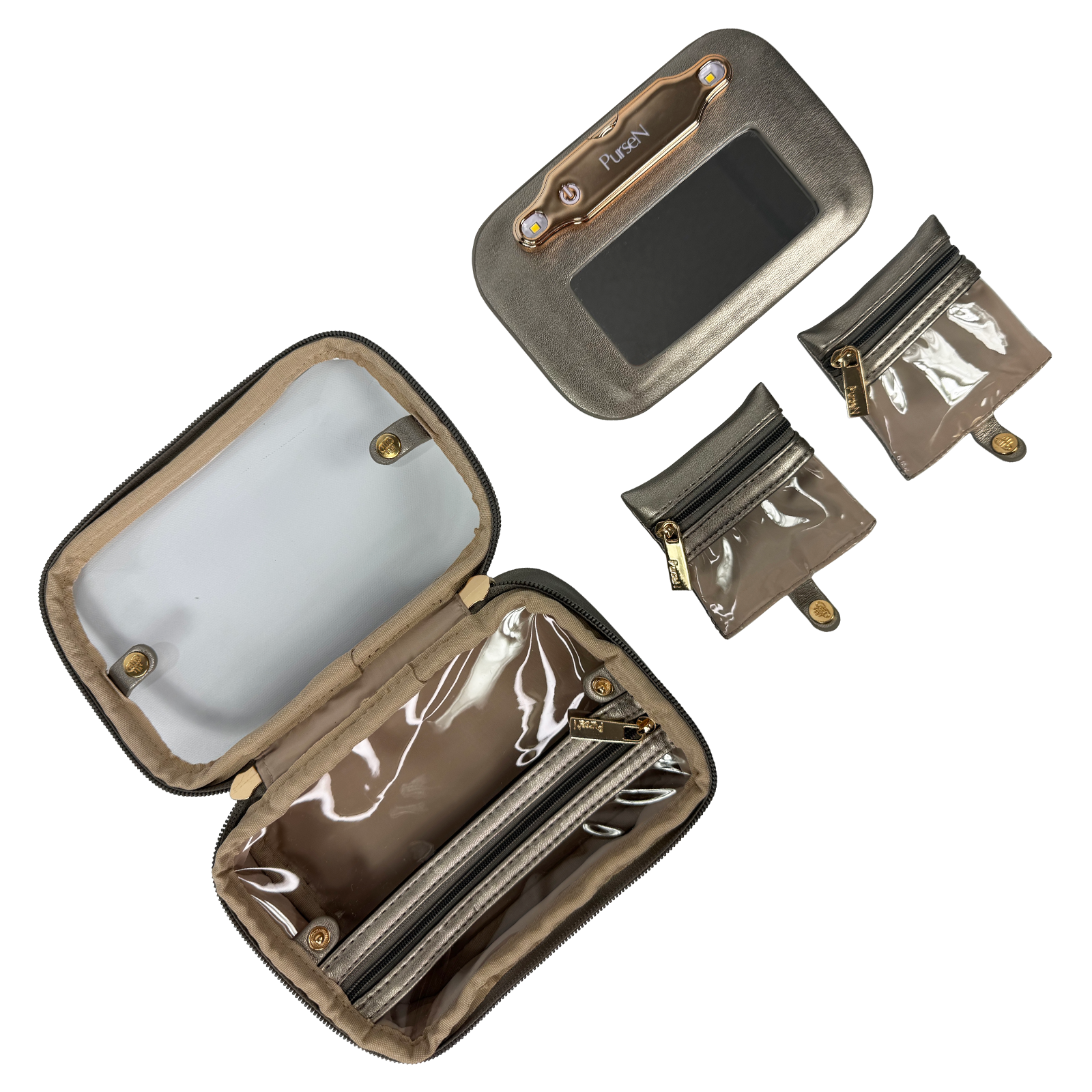 LITTMINI • Lighted Mirror Case • Bronze
