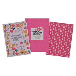 Notebook Set 3 pc God Is With You Zeph. 3:17