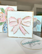 Load image into Gallery viewer, Pink Bow Mini Block
