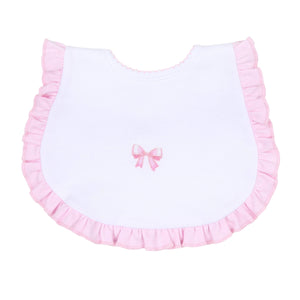 Baby Bows Emb Ruffle Bib