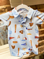 Load image into Gallery viewer, Angel Dear Baseball Polo Shortie
