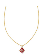Load image into Gallery viewer, Dira Pink Crystal Pendant Gold Necklace
