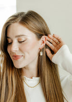 Load image into Gallery viewer, Screwback Stud Earrings - Ruby Bow
