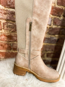 High There Taupe Corkys Tall Boot