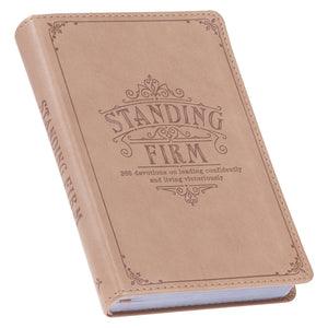 Devotional Standing Firm Faux Leather