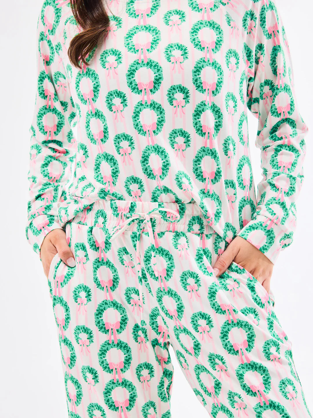 Mary Square Annie Rosy Wreaths PJ Set