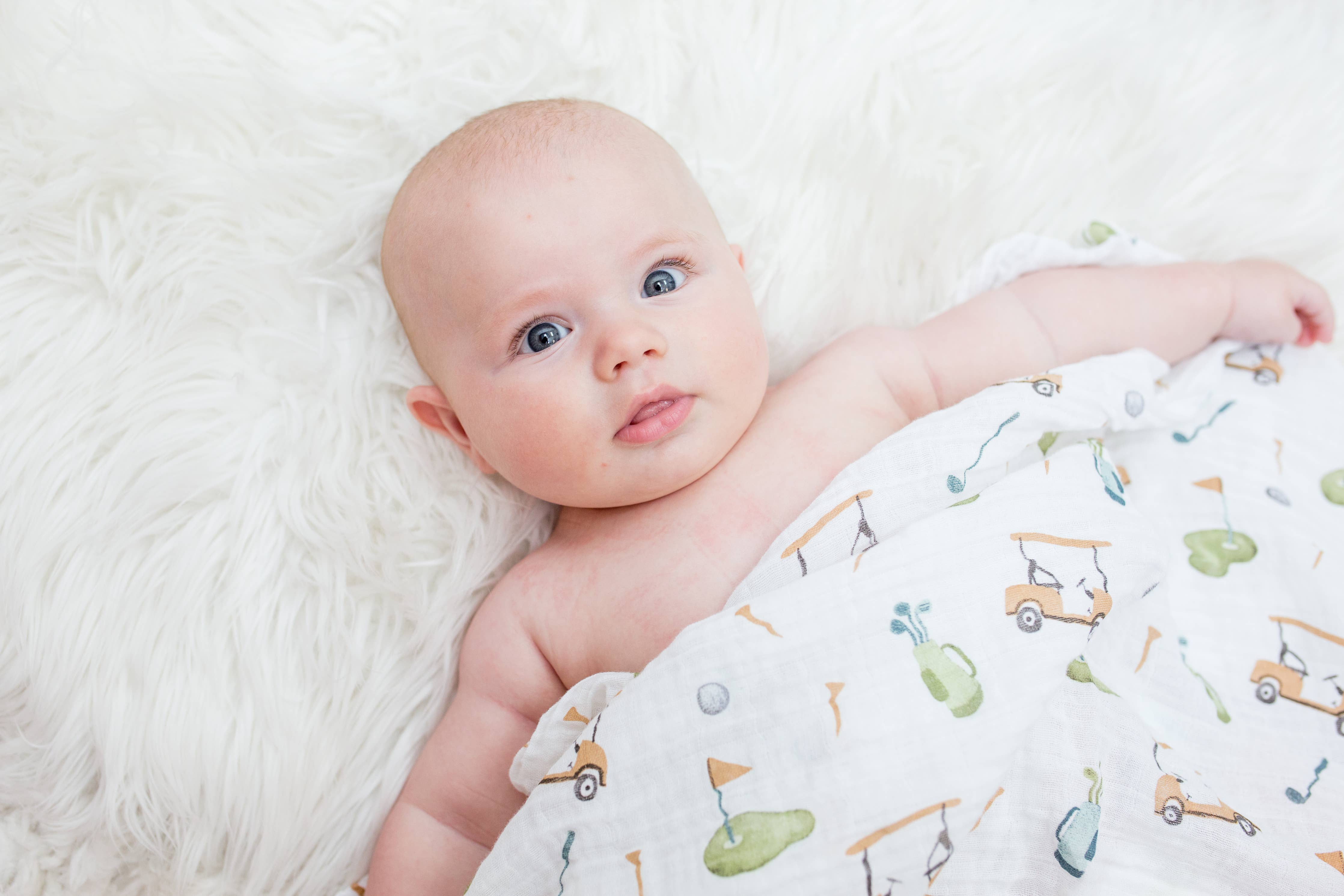 Classic Muslin Swaddle - Golf