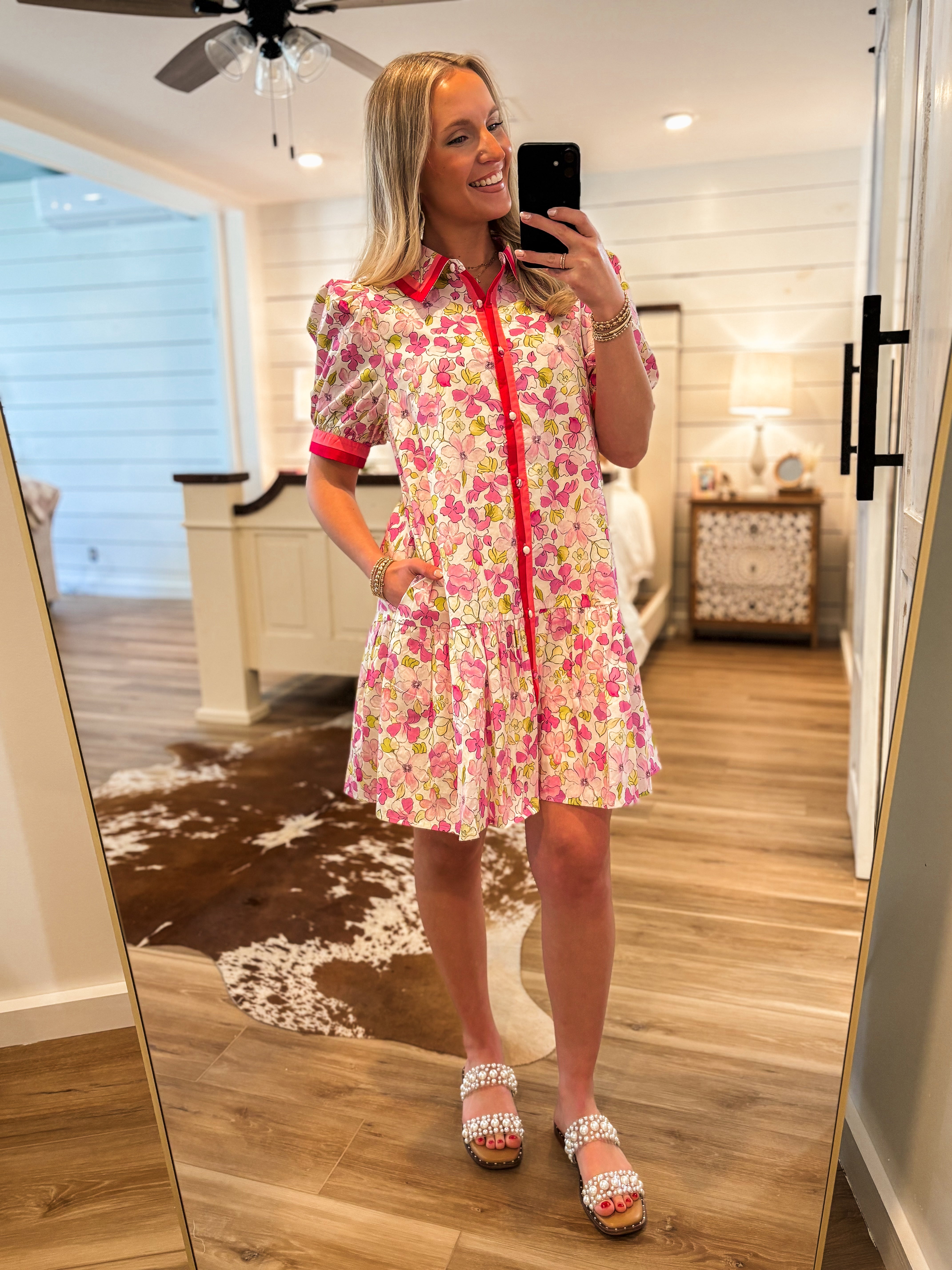 Blessing You Lavender Floral Mini Dress