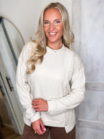 Load image into Gallery viewer, Going Far Ivory Knit Pullover
