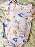 Load image into Gallery viewer, Angel Dear Girl&#39;s Baseball Onesie
