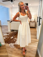 Load image into Gallery viewer, Next Step Natural Knit Midi Dress
