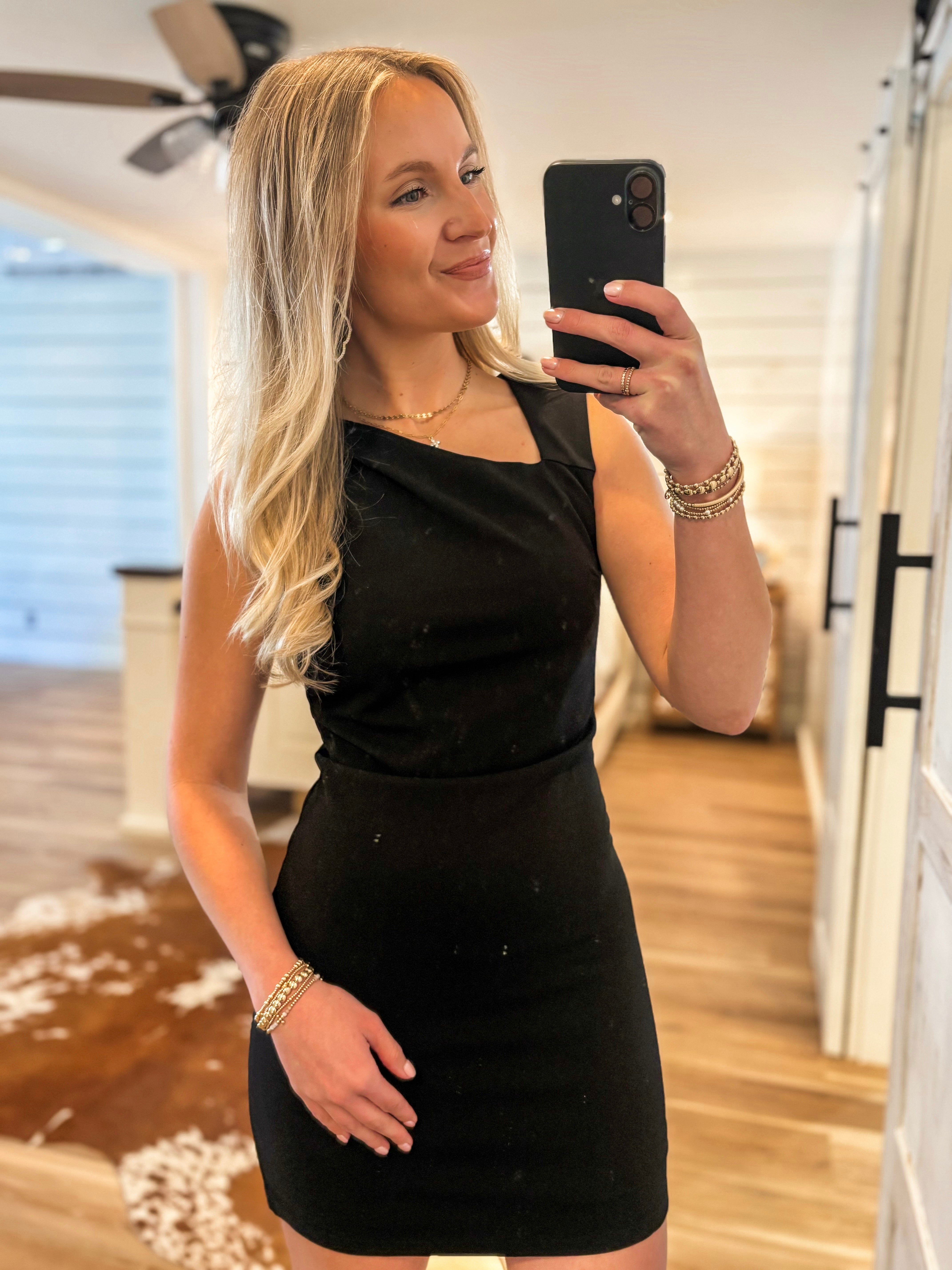 Lead Me There Black Sleeveless Mini Dress