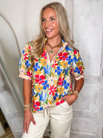 Load image into Gallery viewer, Fresh Perspective Multi Floral Blouse
