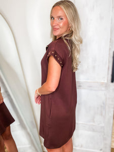 Going On Time Mocha Luxe Knit Mini Dress