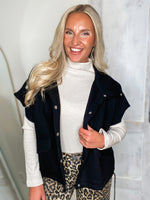 Load image into Gallery viewer, Gotta Have It Black Button Down Vest
