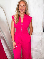 Load image into Gallery viewer, Beside Me Pink Jumpsuit
