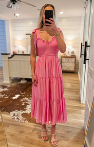 Fade Into You Pastel Pink Maxi Dress
