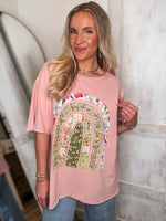 Load image into Gallery viewer, Best Wishes Rose Rainbow Patch S/S Tee
