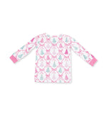 Load image into Gallery viewer, Bow Trellis Tree L/S Loungewear Set
