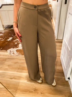 Load image into Gallery viewer, On New Time Mocha Trouser Pants
