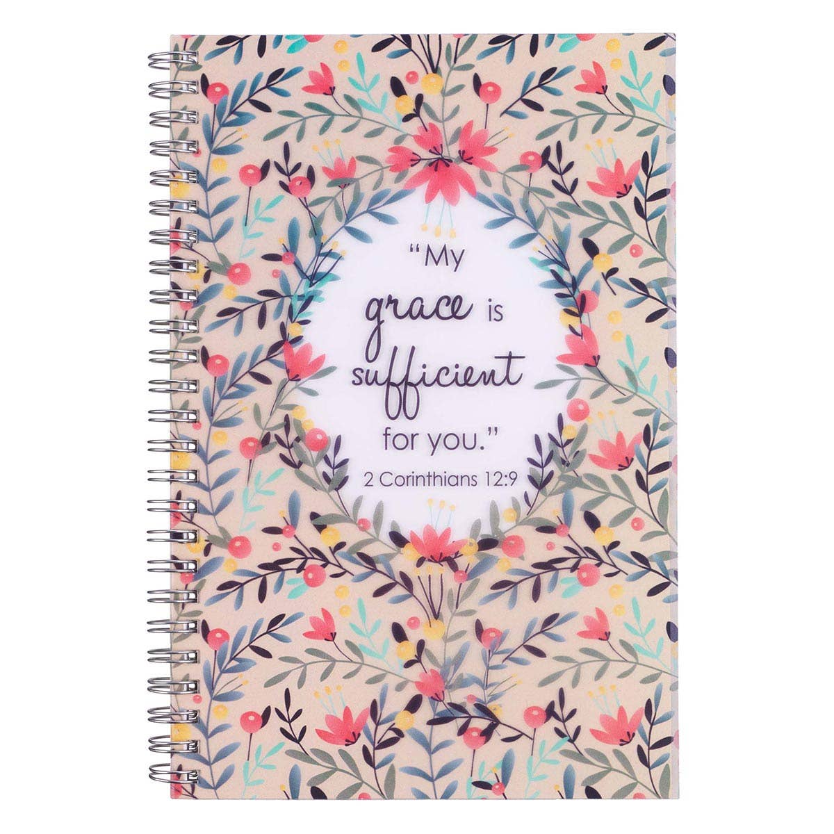 Notebook Wirebound Grace Sufficient 2 Cor. 12:9