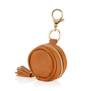 Cognac Diaper Bag Charm Pod Keychain