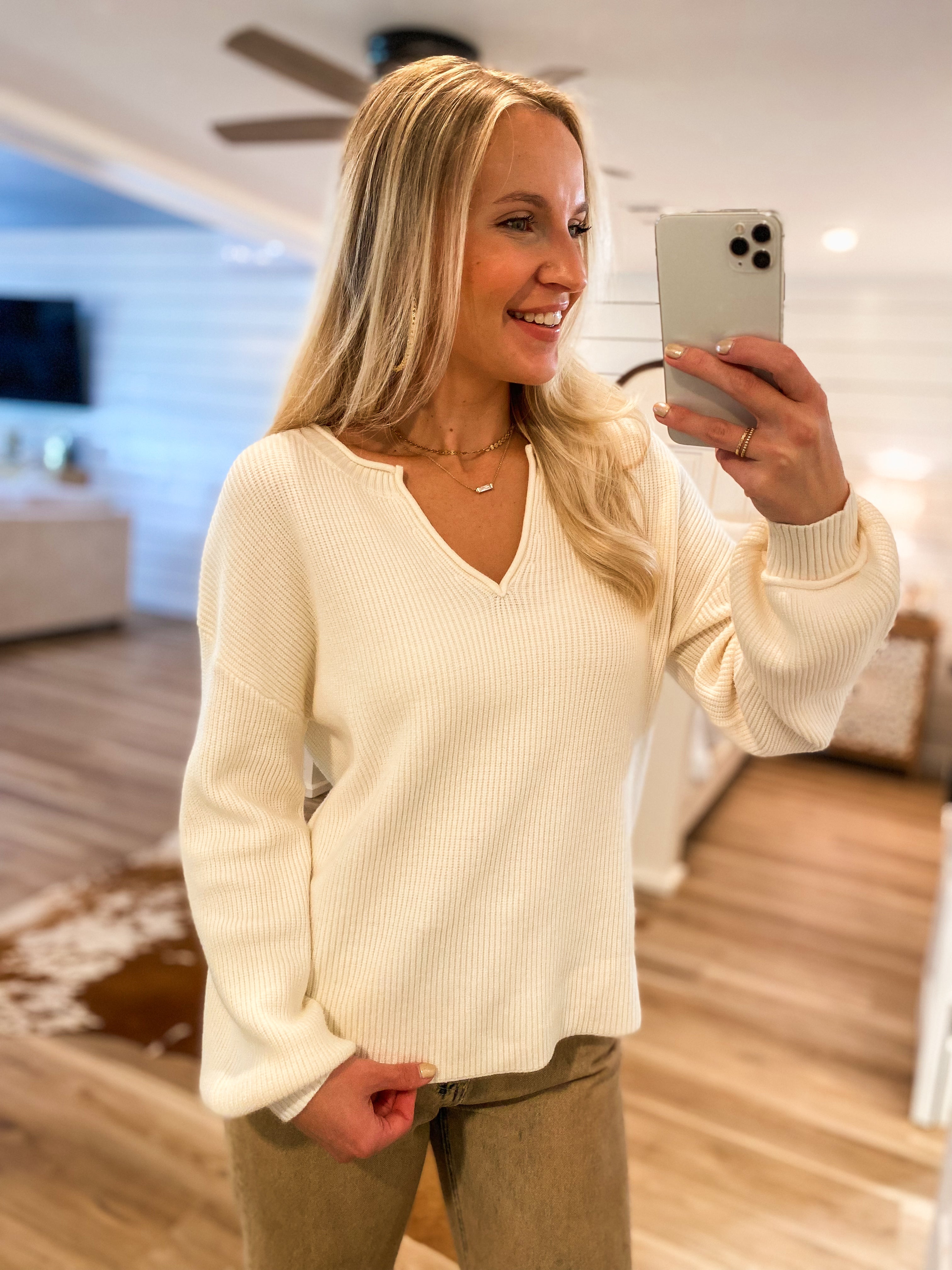 Human Nature Ivory Knit Sweater