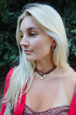 Load image into Gallery viewer, Huggie Charm Earrings - Edith Clear Gold
