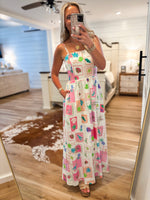 Load image into Gallery viewer, Sunset Dreams Tropical Printed Maxi Dress

