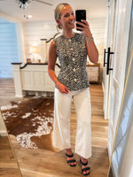 Load image into Gallery viewer, Sweet Regards Leopard Vest Blouse
