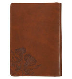 Load image into Gallery viewer, Amazing Grace Natural Canvas &amp; Brown Faux Leather Journal
