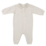 Load image into Gallery viewer, Baby Girls &amp; Boys Diamond Lattice Knit Longall Footie
