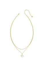 Load image into Gallery viewer, Joelle Ivory Mother Of Pearl Gold Multi Strand Necklace

