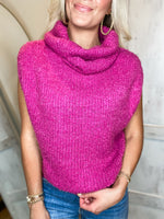 Load image into Gallery viewer, Least Expected Magenta Drop Shoulder Sweater
