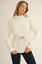 Load image into Gallery viewer, Longing For Ivory Cowl Neck Luxe Knit Top
