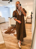 Load image into Gallery viewer, About Time Leopard Contrast Maxi Dress
