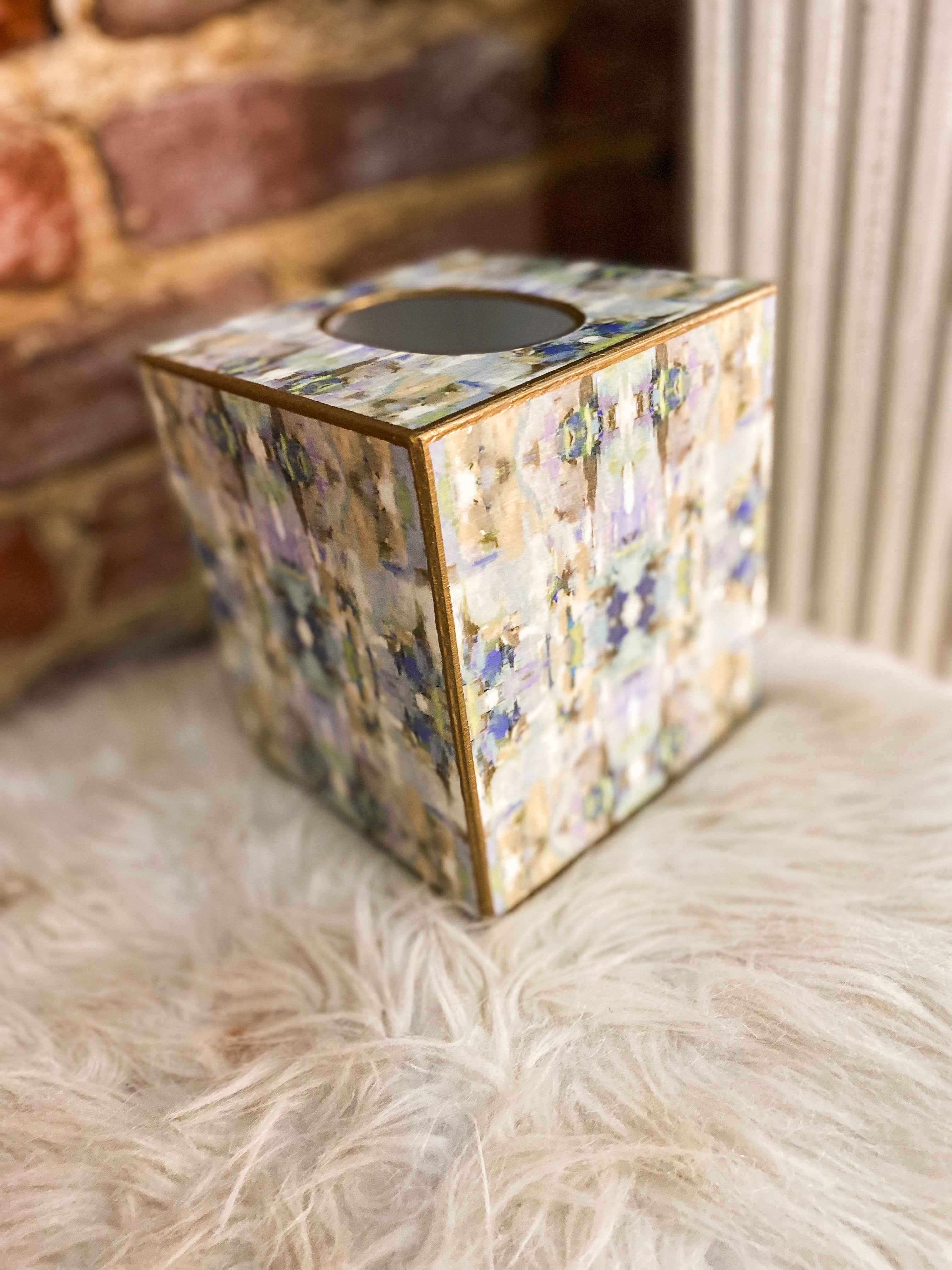 Sea Glass Laura Park Tissue Box