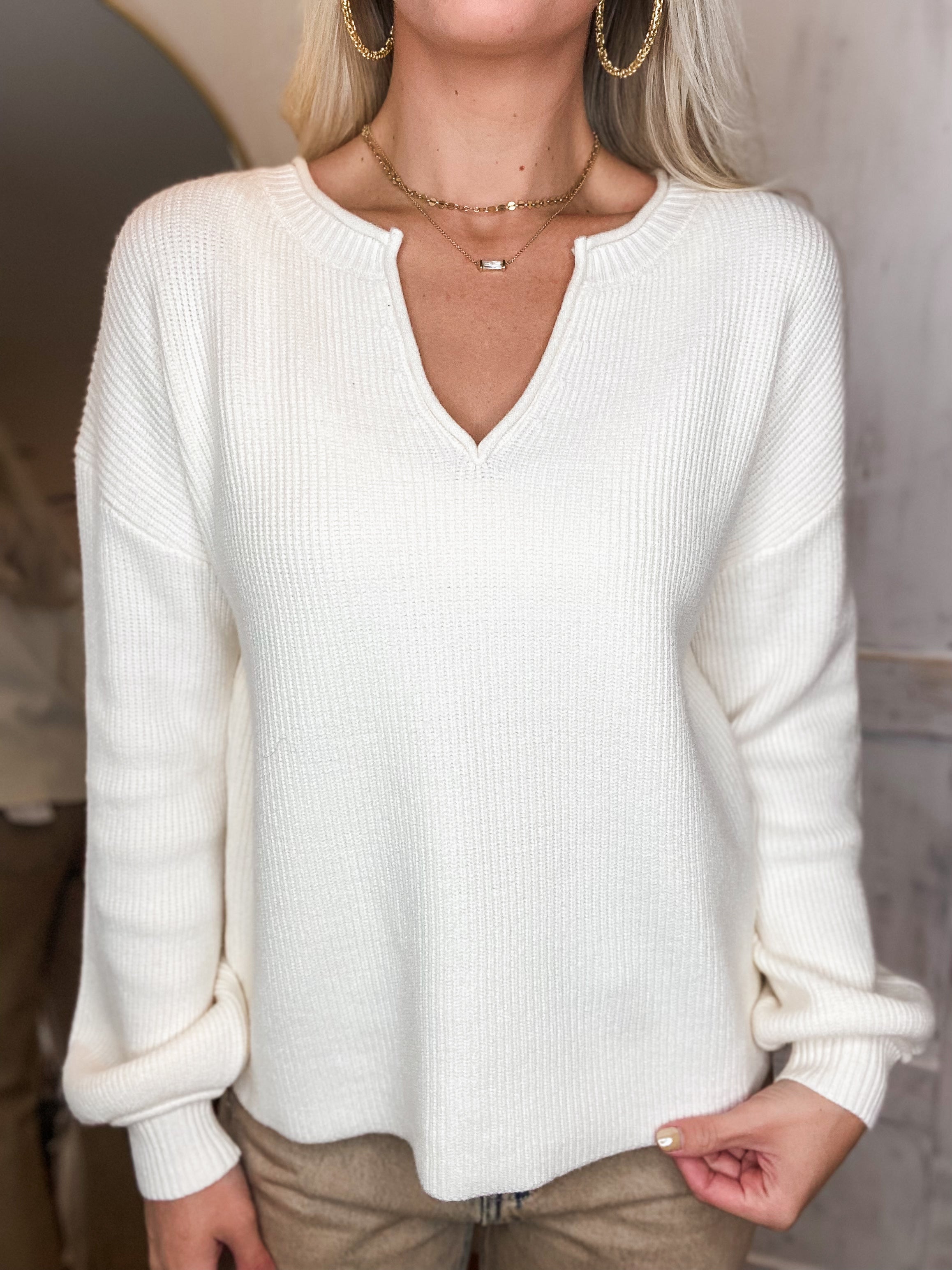 Human Nature Ivory Knit Sweater