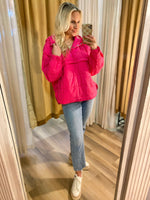 Load image into Gallery viewer, In Good Faith Pink Quilted Hooded Pullover
