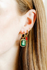 Load image into Gallery viewer, Screwback Stud Earrings - Ruby Bow
