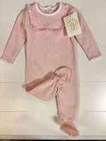 Load image into Gallery viewer, Rock Me Romper - Ribbed Palm Beach Pink
