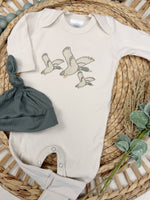 Load image into Gallery viewer, Mallard duck baby footie | Baby Boy Outfit
